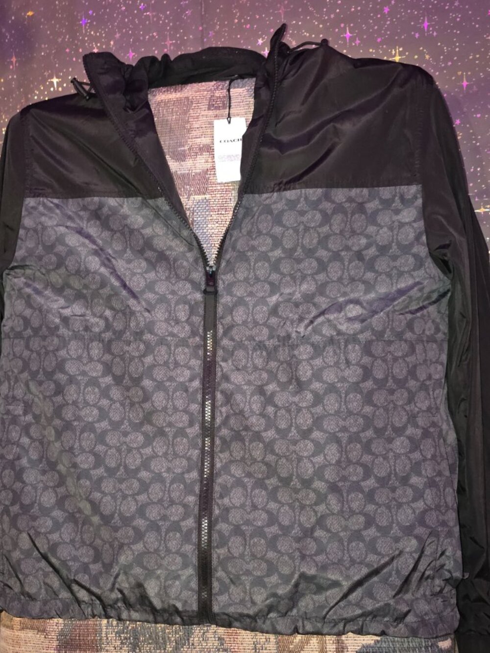 Signature Full Zip Windbreaker In Recycled Polyester